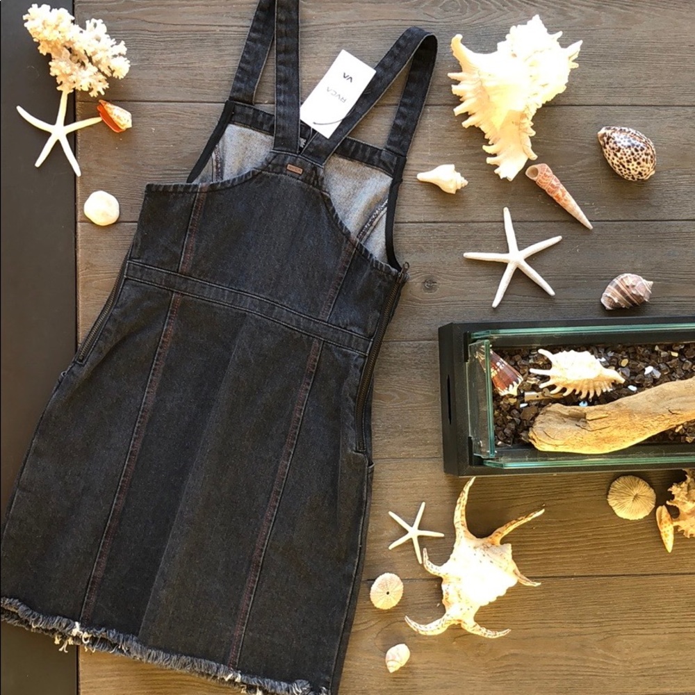 🌴🔆RVCA- ACE DENIM JEAN DRESS🔆🌴 - Picture 12 of 13